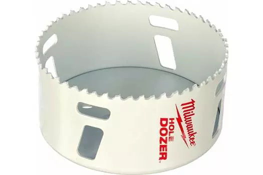 Коронка Milwaukee Hole Dozer 10.2 см, хвостовик: 5/8 дюйма, Bi METALL, нержавеющая сталь; кислостойкая сталь; чугун; дерево; гипсокартон; ПВХ; цветные металлы; алюминий; МДФ; сэндвич-панели (49560213)
