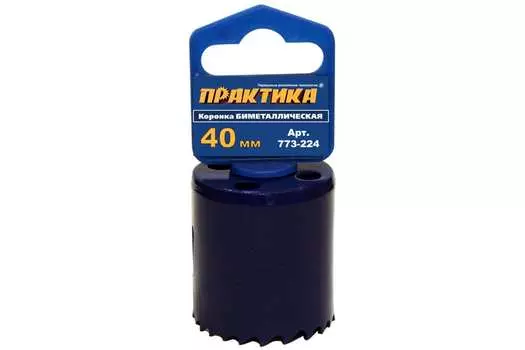 Коронка Практика Профи 4 см, хвостовик: 5/8 дюйма, биметаллическая (773-224)