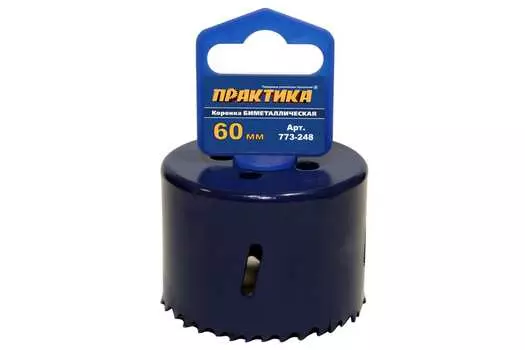Коронка Практика Профи 6 см, хвостовик: 5/8 дюйма, биметаллическая, сталь (773-248)