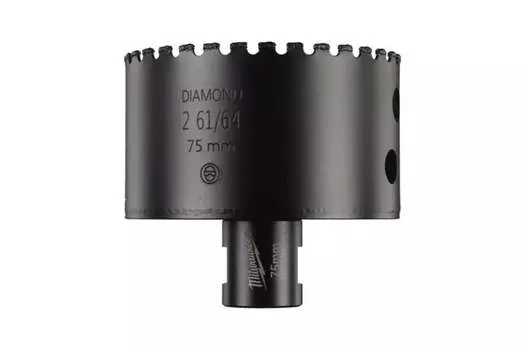 Коронка сегментированная Milwaukee Diamond MAX 7.5 см, хвостовик: М14, алмазная, керамика, камень, чугун, стекловолокно (4932478286)