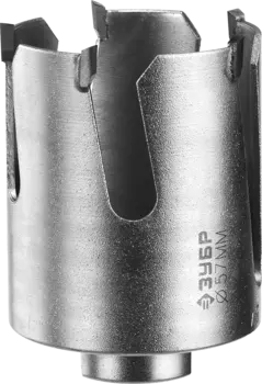 Коронка Зубр ПРОФЕССИОНАЛ 5.7 см, твердосплавная, легкий бетон, тонколистовой металл, кирпич, керамическая плитка, пластик, древесина (29514-57)