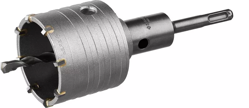 Коронка Зубр 6.8 см, хвостовик: SDS-plus, твердосплавная, бетон, ударная