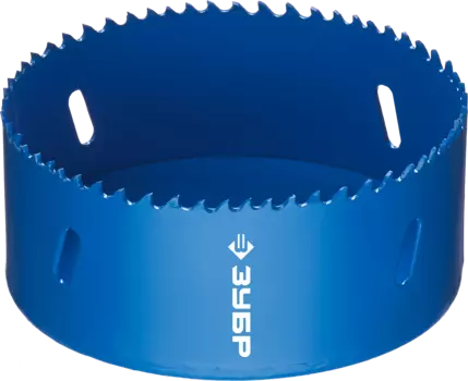 Коронка Зубр ЭКСПЕРТ 10.2 см, хвостовик: резьба 5/8", биметаллическая, металл, дерево, ДСП, фанера, пластик (29531-102_z01)