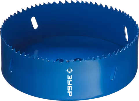 Коронка Зубр ЭКСПЕРТ 13.3 см, хвостовик: резьба 5/8", биметаллическая, металл, дерево, ДСП, фанера, пластик (29531-133_z01)