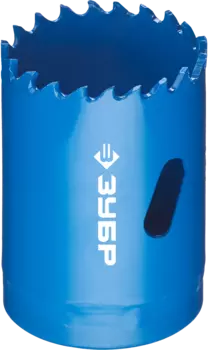 Коронка Зубр ЭКСПЕРТ 3.8 см, хвостовик: резьба 5/8", биметаллическая, металл, дерево, ДСП, фанера, пластик (29531-038_z01)