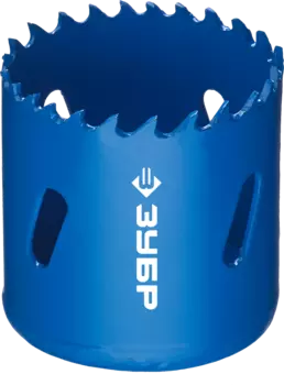 Коронка Зубр ЭКСПЕРТ 4 см, хвостовик: резьба 5/8", биметаллическая, металл, дерево, ДСП, фанера, пластик (29531-040_z01)