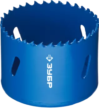 Коронка Зубр ЭКСПЕРТ 6 см, хвостовик: резьба 5/8", биметаллическая, металл, дерево, ДСП, фанера, пластик (29531-060_z01)