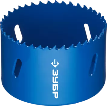 Коронка Зубр ЭКСПЕРТ 7 см, хвостовик: резьба 5/8", биметаллическая, металл, дерево, ДСП, фанера, пластик (29531-070_z01)