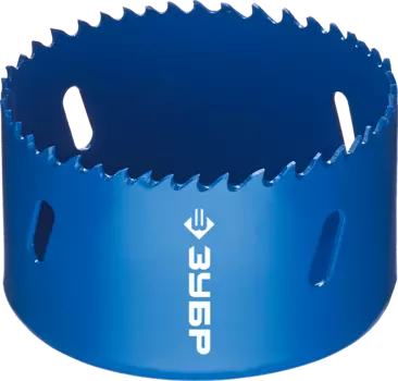 Коронка Зубр ЭКСПЕРТ 7.6 см, хвостовик: резьба 5/8", биметаллическая, металл, дерево, ДСП, фанера, пластик (29531-076_z01)