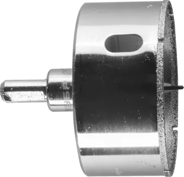 Коронка Зубр ПРОФЕССИОНАЛ 7.3 см, хвостовик: трехгранный, алмазная, керамическая и кафельная плитка, стекло (29850-73)