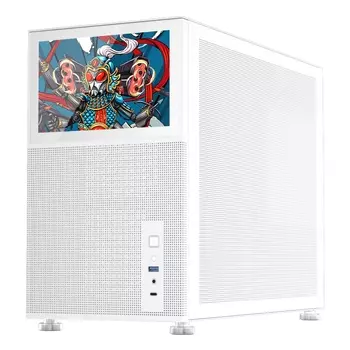 Корпус 1STPLAYER MIKU Mi6 EV, mATX, Mini-Tower, USB 3.0, USB Type-C, белый, без БП (Mi6-EV-WH)