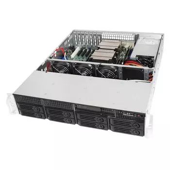 Корпус Ablecom CS-R25, ATX, 2U RM, 8x3.5 HS, Redundant 2x800 Вт, черный (CS-R25-37P/A0-CSR2537B100T1)