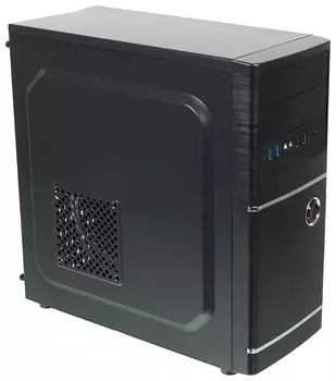 Корпус ACCORD ACC-B301, ATX, Midi-Tower, черный, без БП