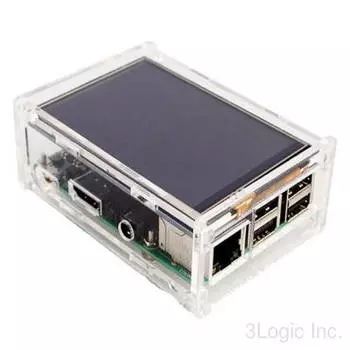 Корпус ACD RA147 для Raspberry Pi 3, прозрачный (вместо верхней крышки - отверстие для LCD дисплея 3.5")