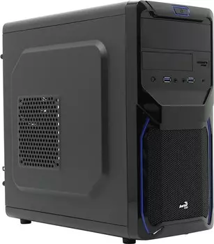 Корпус AeroCool Qs-183 Advance, mATX, Mini-Tower, 2xUSB 3.0, черный, Без БП (4713105955460)