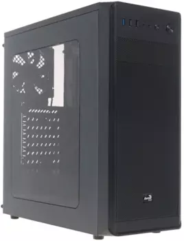 Корпус AeroCool SI-5100 Window, ATX, Midi-Tower, USB 3.0, черный, без БП (4713105958348)