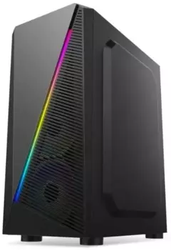Корпус Bloody BD-CC102F, mATX, Midi-Tower, USB 3.0, RGB подсветка, черный, без БП (BD-CC102F-BK)