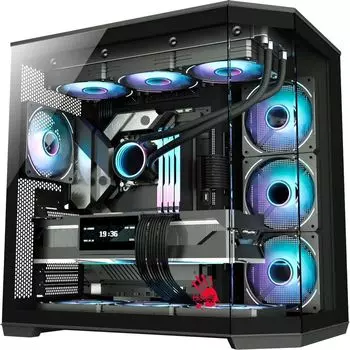 Корпус Bloody BD-CC109 , ATX, Midi-Tower, 2xUSB 3.0, USB Type-C, черный, без БП (BD-CC109-BK)