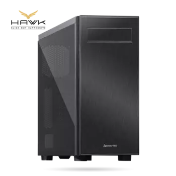 Корпус Chieftec HAWK TG, ATX, Midi-Tower, 2xUSB 3.1, черный, Без БП (AL-02B-TG-OP )