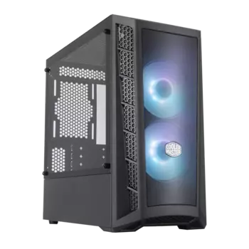 Корпус COOLERMASTER MasterBox MB311L ARGB, mATX, Mini-Tower, 2xUSB 3.0, RGB подсветка, черный, без БП (MCB-B311L-KGNN-S02)