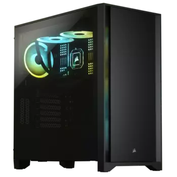Корпус Corsair 4000D , ATX, Mid-Tower, USB 3.0, USB Type-C, черный, Без БП (CC-9011198-WW)