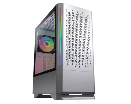 Корпус COUGAR MX430 Air RGB, ATX, Midi-Tower, 2xUSB 3.0, RGB подсветка, белый, без БП (CGR-51C6W-AIR-RGB)
