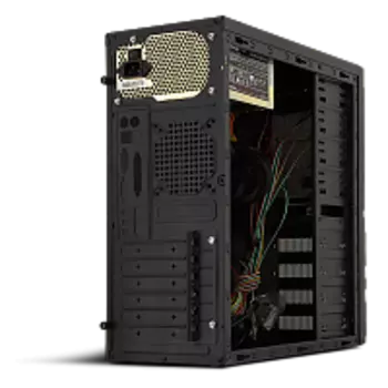 Корпус CROWN CMC-SM164 w/o PSU Black/silver, ATX, Midi-Tower, черный, без БП ([CM000001158])