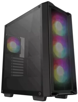 Корпус Deepcool CC560 MESH V2, ATX, Midi-Tower, 2xUSB 3.0, RGB подсветка, черный, без БП (R-CC560-BKAMA4-G-2)