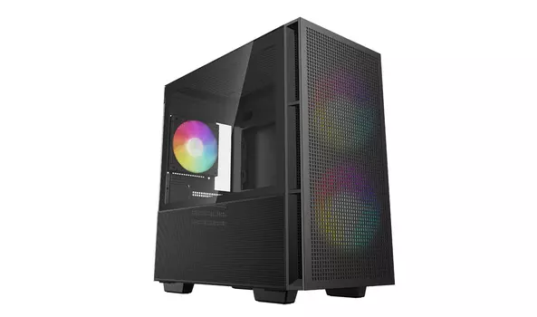Корпус Deepcool CH360, mATX, Mini-Tower, USB 3.0, USB Type-C, RGB подсветка, черный, без БП (R-CH360-BKAPE3-G-1)