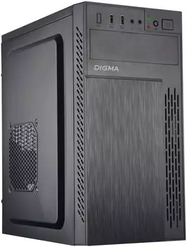 Корпус Digma DCC-MN301, mATX, Mini-Tower, USB 3.0, черный, без БП (DCC-MN301)