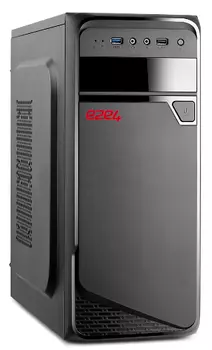 Корпус e2e4 BCC-01-450W, ATX, Midi-Tower, USB 3.0, черный, 450Вт (OT-BCC-01-450W-B)