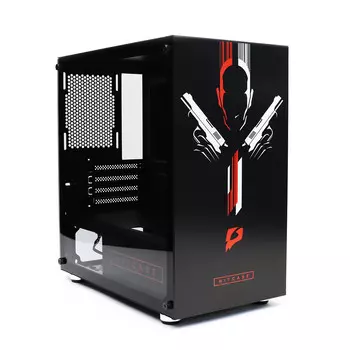 Корпус e2e4 HitCase, mATX, Mini-Tower, USB 3.0, черный (OT-GCM-01-B-HC)