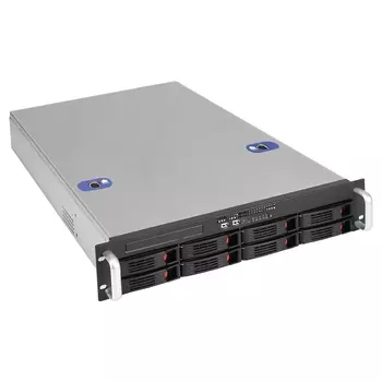 Корпус Exegate 2U660-HS08, SSI EEB, 2U RM, 8x3.5/2.5 HS, 2x800 Вт, черный/серебристый (EX294562RUS)