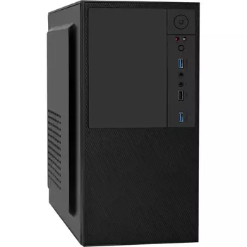 Корпус ExeGate BAA-308U2-AAA450, mATX, Mini-Tower, 2xUSB 3.2, черный, 450 Вт (EX298007RUS)