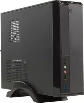 Корпус ExeGate MI-207U, Mini-ITX, Slim-Desktop, USB 3.0, черный, 350 Вт (EX288781RUS)