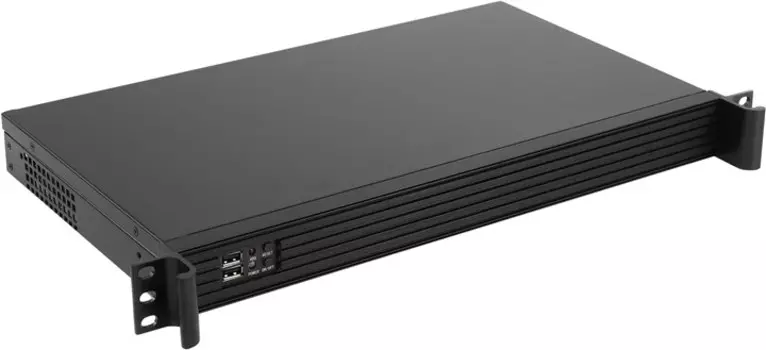 Корпус Exegate Pro 1U250-01/F300S, mini-ITX, 1U RM, 1x300 Вт, черный (EX264948RUS)