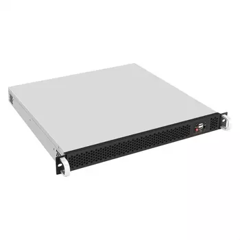 Корпус Exegate Pro 1U430-02, ATX, 1U RM, 1x900 Вт, черный/серебристый (EX297137RUS)