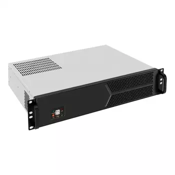 Корпус Exegate Pro 2U330-03/1200PPH-SE, mATX, 2U RM, 1x1200 Вт, черный/серебристый (EX298441RUS)