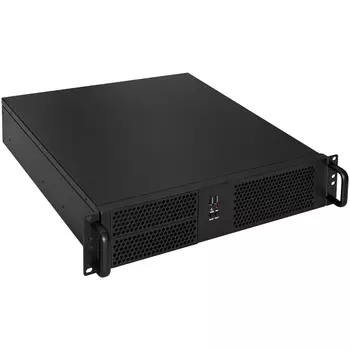 Корпус Exegate Pro 2U390-04, mATX, 2U RM, 1x500 Вт, черный (EX264958RUS)