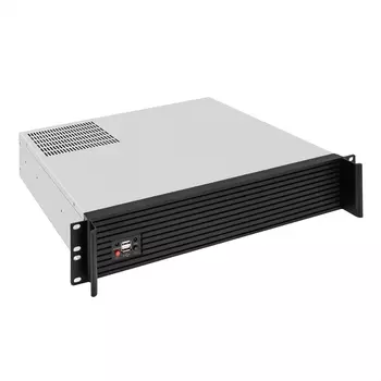 Корпус Exegate Pro 2U400-04AL/1200RADS, mATX, 2U RM, 1x1200 Вт, черный/серебристый (EX298519RUS)