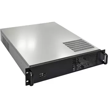 Корпус Exegate Pro 2U550-08, ATX, 2U RM, 1x900 Вт, черный/серебристый (EX293341RUS)