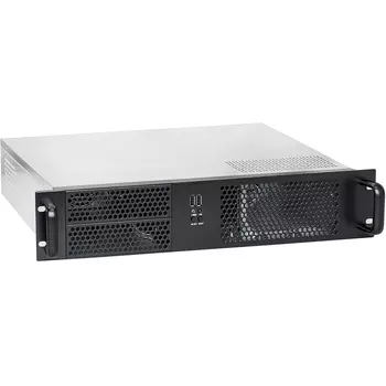 Корпус Exegate Pro 2U650-08, ATX, 2U RM, 1x700 Вт, черный/серебристый (EX284979RUS)