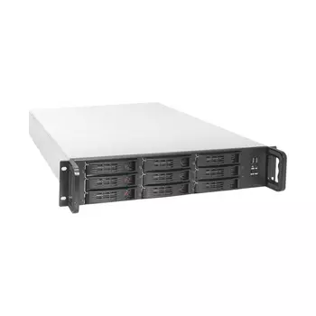 Корпус Exegate Pro 2U650-HS09, ATX, 2U RM, 9x3.5/2.5 HS, 2x550 Вт, черный (EX296235RUS)