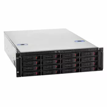 Корпус Exegate Pro 3U660-HS16, E-ATX, 3U RM, 16x3.5/2.5 HS, 1x500 Вт, черный (EX281299RUS)