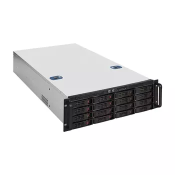 Корпус Exegate Pro 3U660-HS16, E-ATX, 3U RM, 16x3.5/2.5 HS, Redundant 2x550 Вт, черный (EX296241RUS)