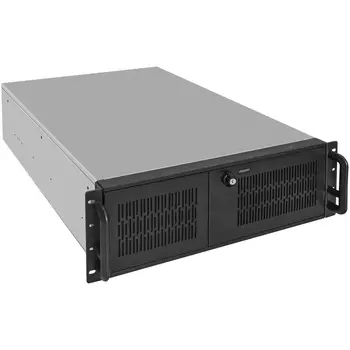 Корпус Exegate Pro 4U650-010/4U4139L/1000ADS, E-ATX, 4U RM, 1x1000 Вт, черный/серебристый (EX293573RUS)