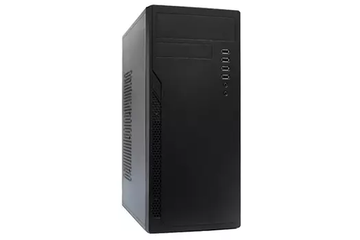 Корпус Foxline FL-301, ATX, Midi-Tower, черный, без БП