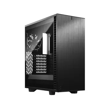 Корпус Fractal Design Define 7 Compact Light TG, ATX, Midi-Tower, 2xUSB 3.0, USB Type-C, черный, без БП (FD-C-DEF7C-03)