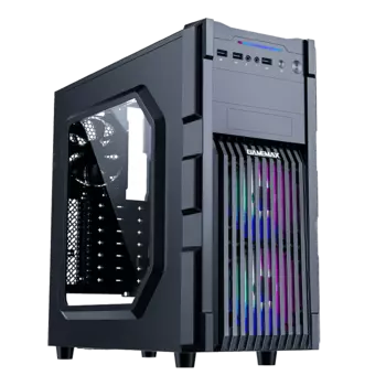 Корпус GameMax GM-ONE FRGB, ATX, Midi-Tower, USB 3.0, черный, Без БП (GameMax GM-ONE FRGB)