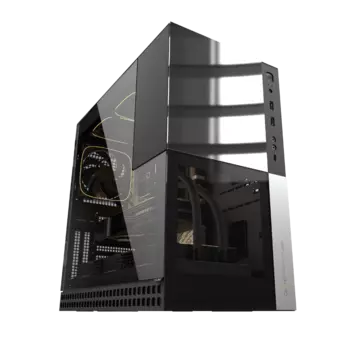 Корпус Geometric Future Model 4, ATX, Midi-Tower, 2xUSB 3.0, USB Type-C, черный, без БП (M4-CALIBURN)